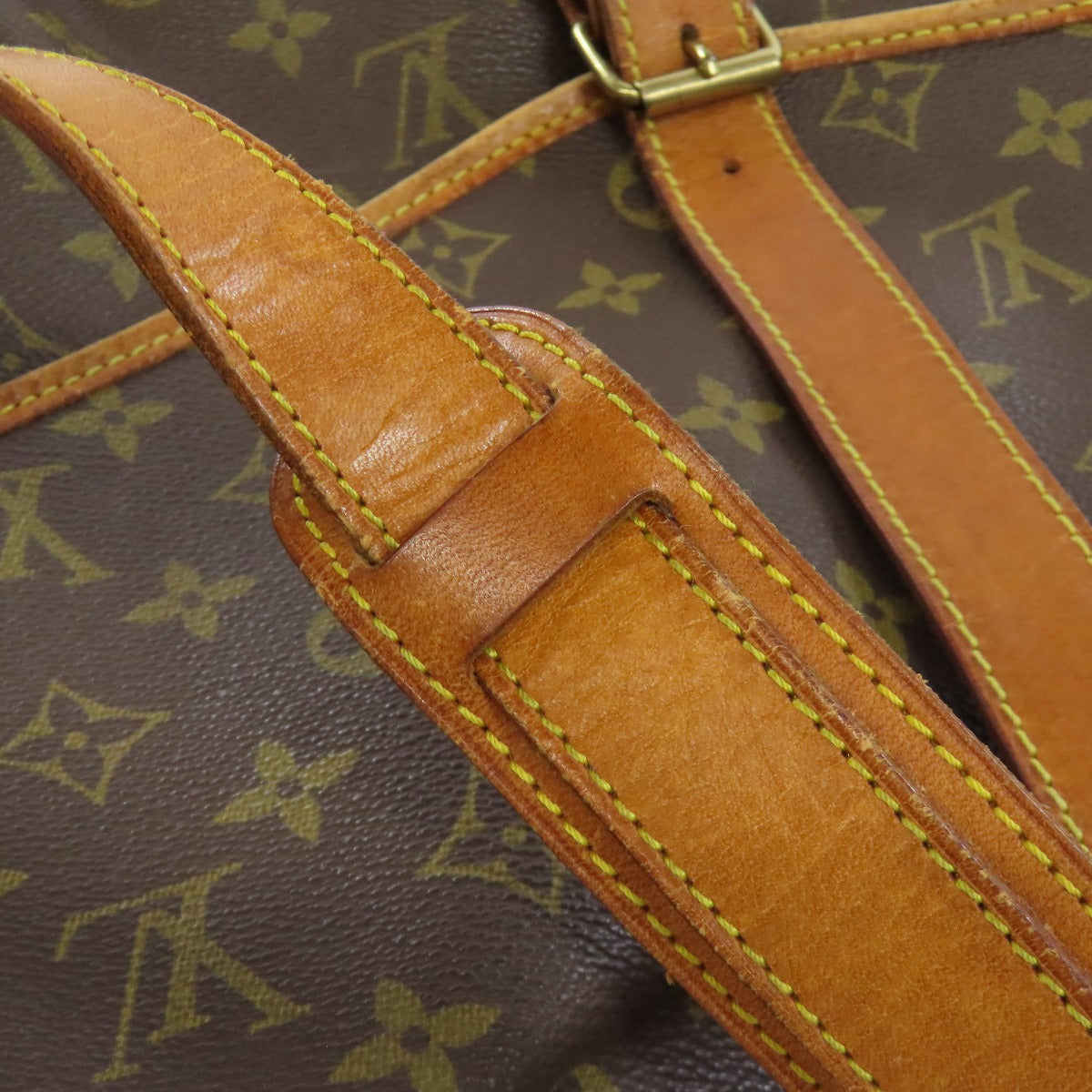 LOUIS VUITTON Shoulder Bag M42254 Monogram canvas Brown Saumur Women Used Authentic