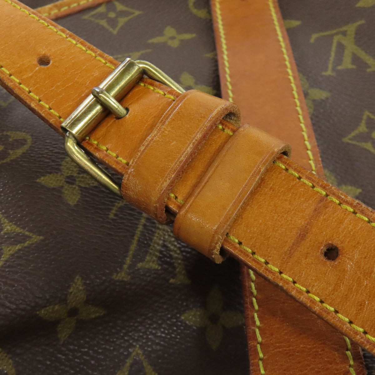 LOUIS VUITTON Shoulder Bag M42254 Monogram canvas Brown Saumur Women Used Authentic