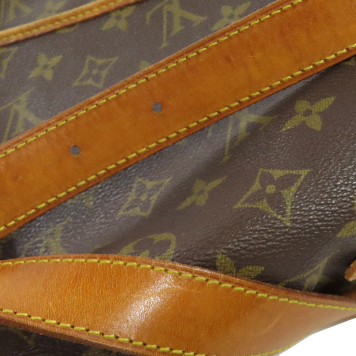 LOUIS VUITTON Shoulder Bag M42254 Monogram canvas Brown Saumur Women Used Authentic