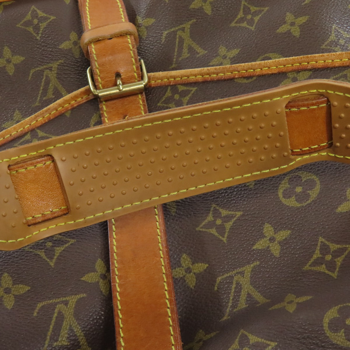 LOUIS VUITTON Shoulder Bag M42254 Monogram canvas Brown Saumur Women Used Authentic