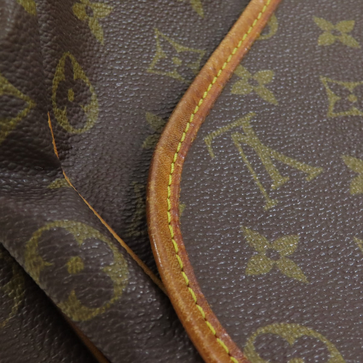 LOUIS VUITTON Shoulder Bag M42254 Monogram canvas Brown Saumur Women Used Authentic
