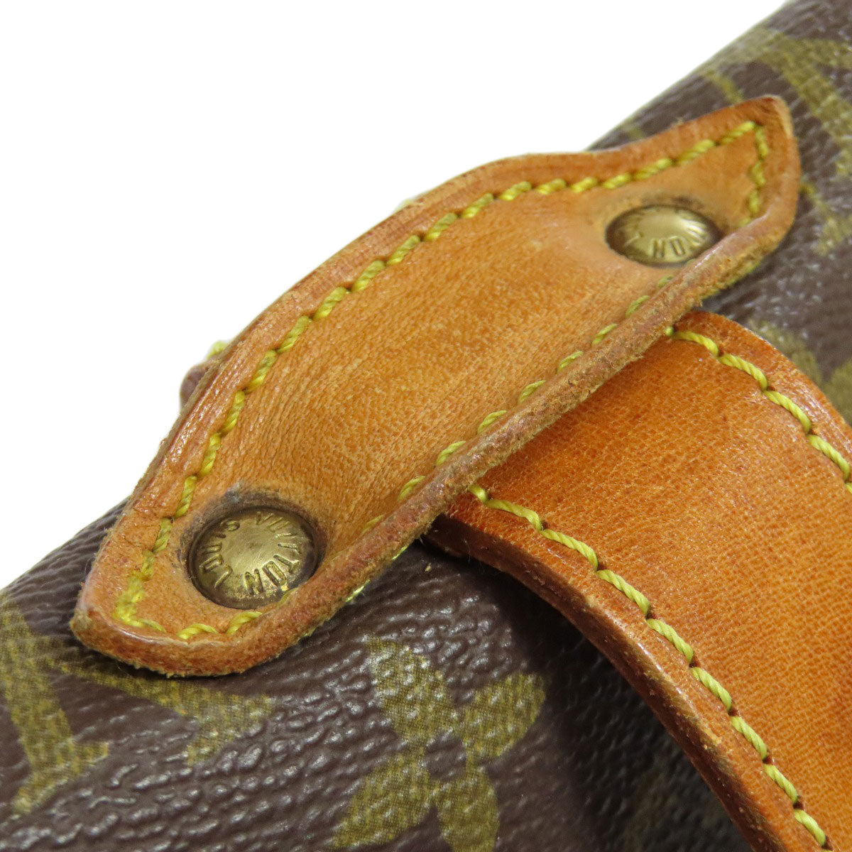 LOUIS VUITTON Shoulder Bag M42254 Monogram canvas Brown Saumur Women Used Authentic