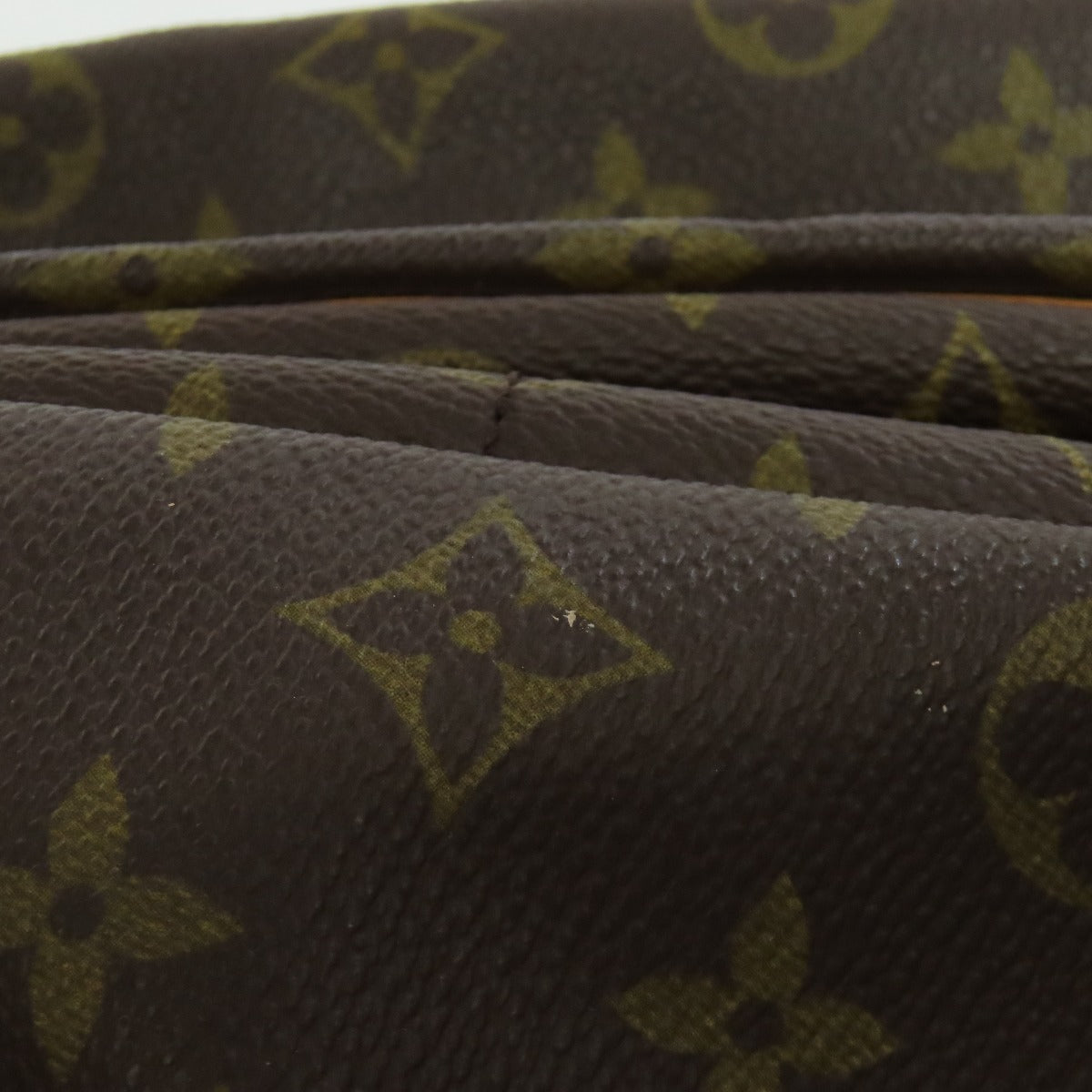 LOUIS VUITTON Shoulder Bag M42254 Monogram canvas Brown Saumur Women Used Authentic