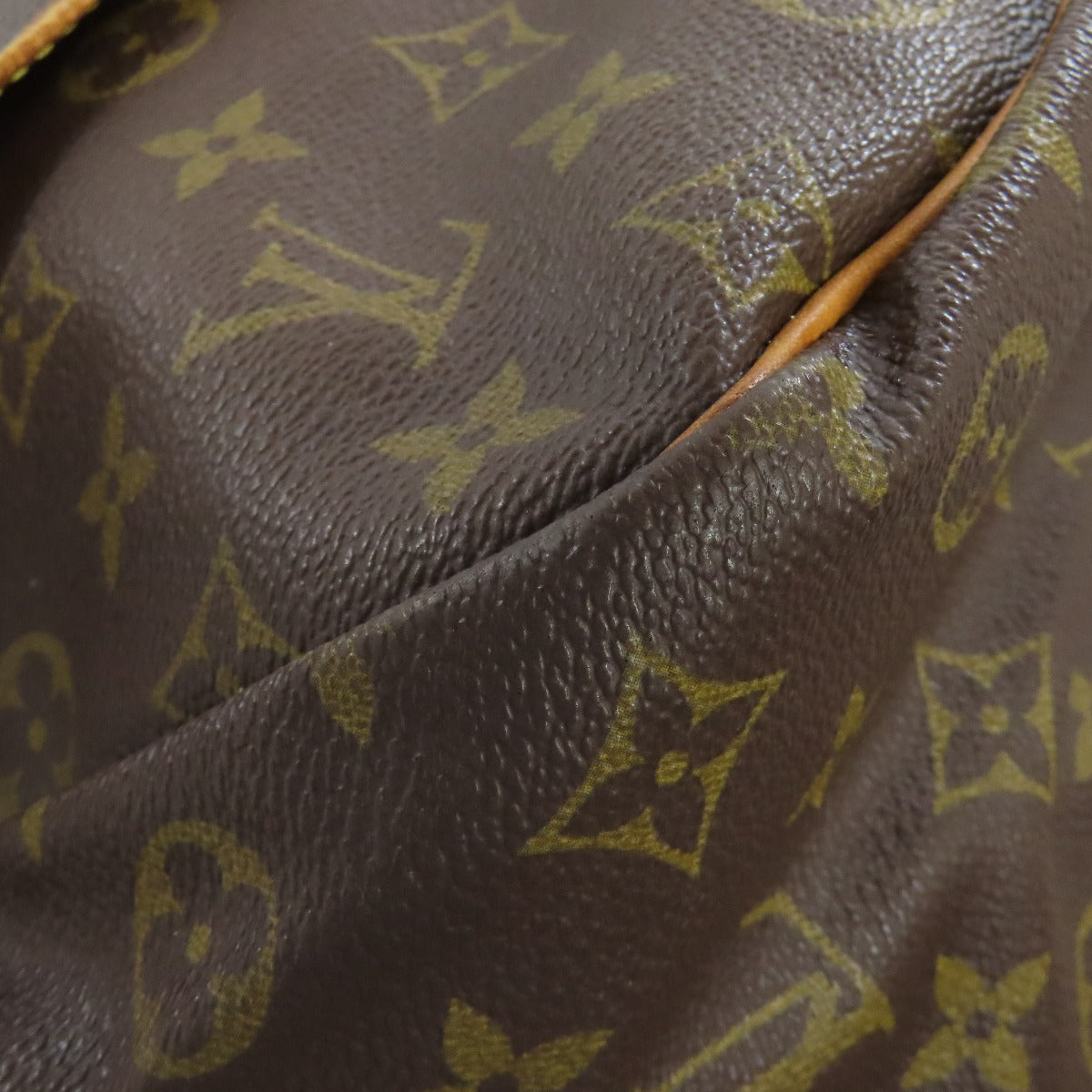 LOUIS VUITTON Shoulder Bag M42254 Monogram canvas Brown Saumur Women Used Authentic