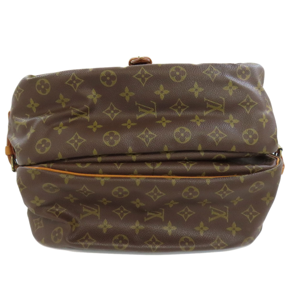 LOUIS VUITTON Shoulder Bag M42254 Monogram canvas Brown Saumur Women Used Authentic