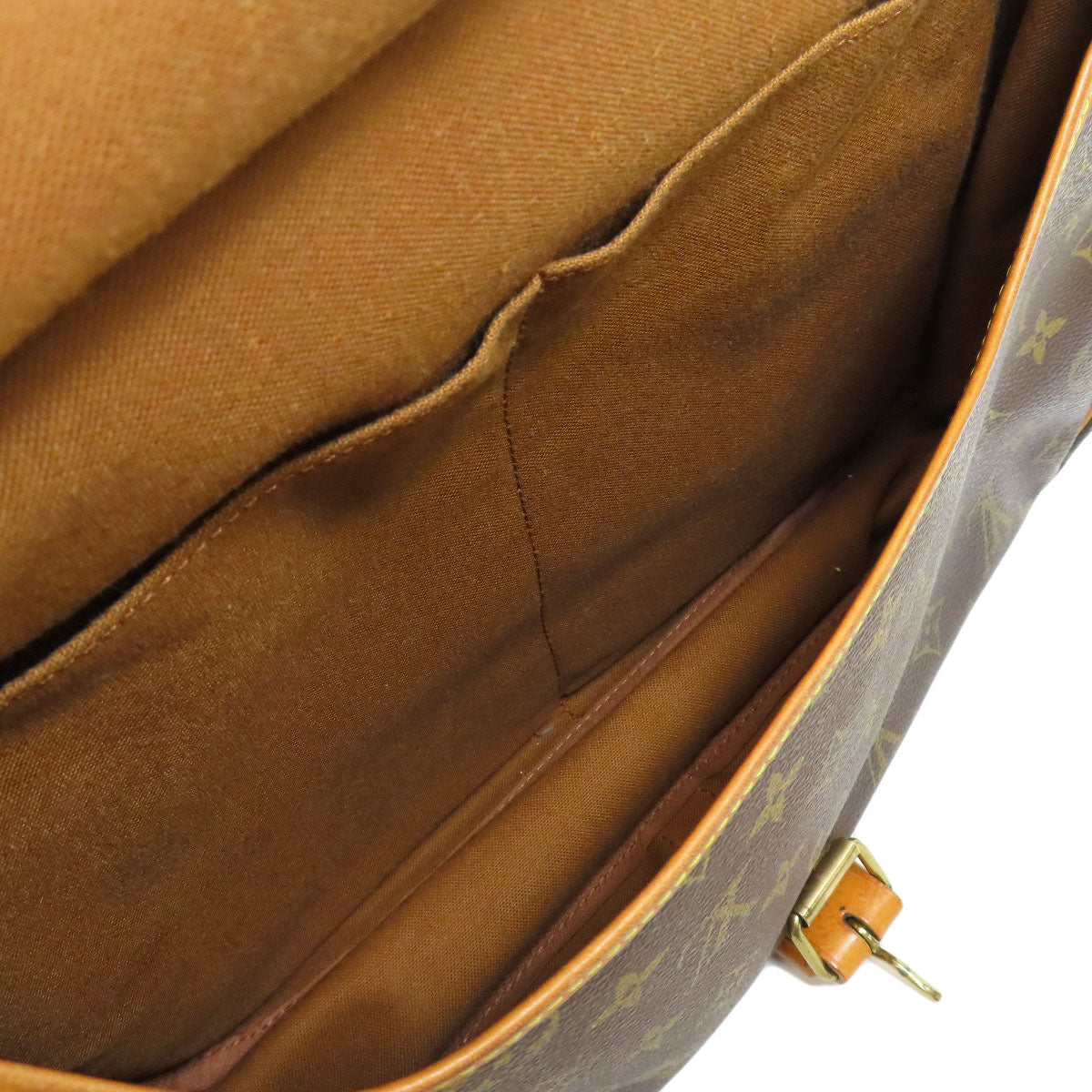 LOUIS VUITTON Shoulder Bag M42254 Monogram canvas Brown Saumur Women Used Authentic