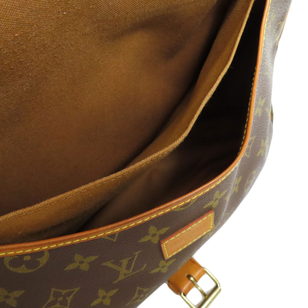 LOUIS VUITTON Shoulder Bag M42254 Monogram canvas Brown Saumur Women Used Authentic