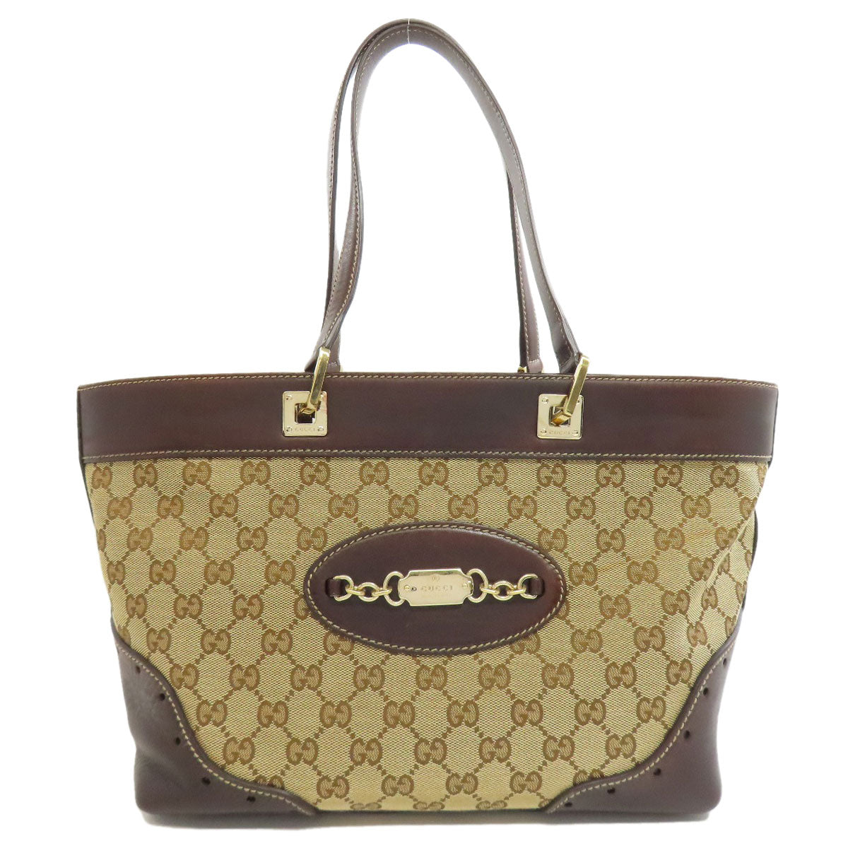 GUCCI Tote Bag 145993 canvas Brown GG