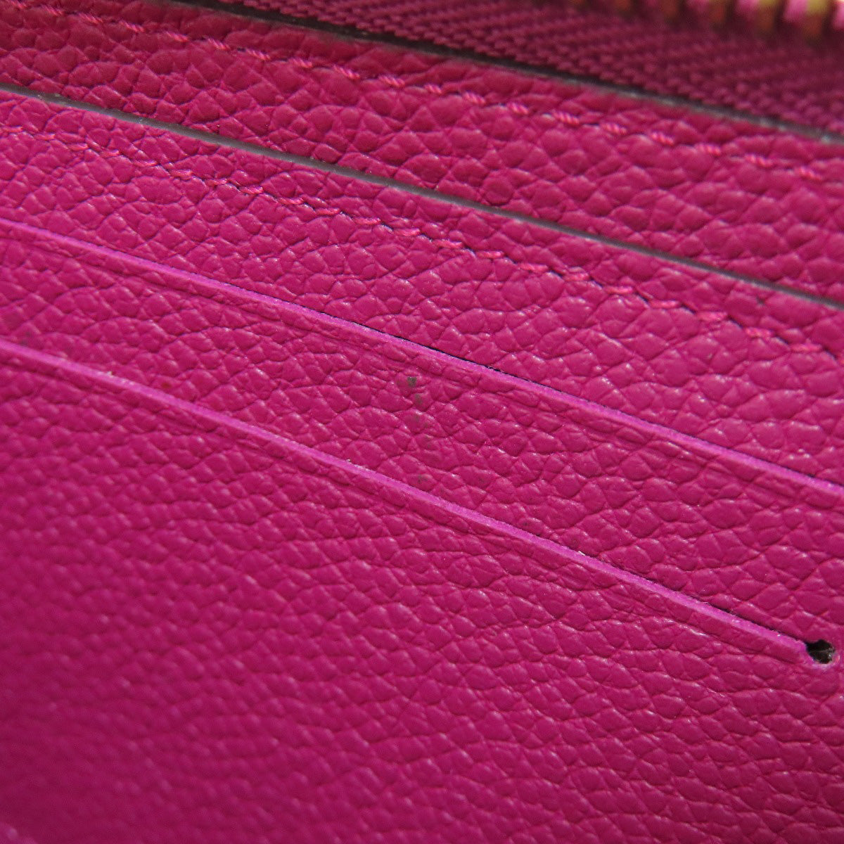 LOUIS VUITTON Long Wallet Purse M61701 Ann Platt purple Portefeuille Clemence Women Used Authentic