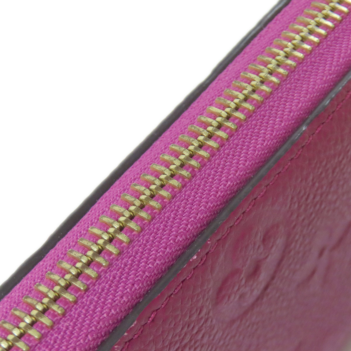 LOUIS VUITTON Long Wallet Purse M61701 Ann Platt purple Portefeuille Clemence Women Used Authentic