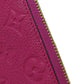 LOUIS VUITTON Long Wallet Purse M61701 Ann Platt purple Portefeuille Clemence Women Used Authentic