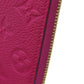 LOUIS VUITTON Long Wallet Purse M61701 Ann Platt purple Portefeuille Clemence Women Used Authentic