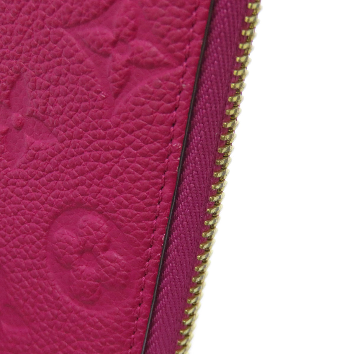 LOUIS VUITTON Long Wallet Purse M61701 Ann Platt purple Portefeuille Clemence Women Used Authentic