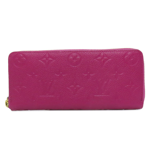 LOUIS VUITTON Long Wallet Purse M61701 Ann Platt purple Portefeuille Clemence Women Used Authentic