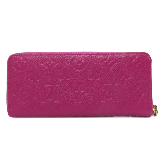 LOUIS VUITTON Long Wallet Purse M61701 Ann Platt purple Portefeuille Clemence Women Used Authentic