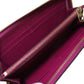 LOUIS VUITTON Long Wallet Purse M61701 Ann Platt purple Portefeuille Clemence Women Used Authentic