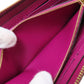 LOUIS VUITTON Long Wallet Purse M61701 Ann Platt purple Portefeuille Clemence Women Used Authentic