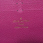 LOUIS VUITTON Long Wallet Purse M61701 Ann Platt purple Portefeuille Clemence Women Used Authentic