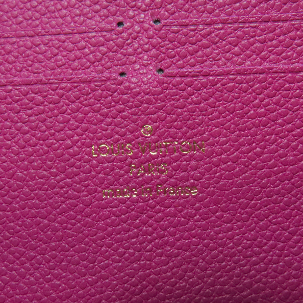 LOUIS VUITTON Long Wallet Purse M61701 Ann Platt purple Portefeuille Clemence Women Used Authentic