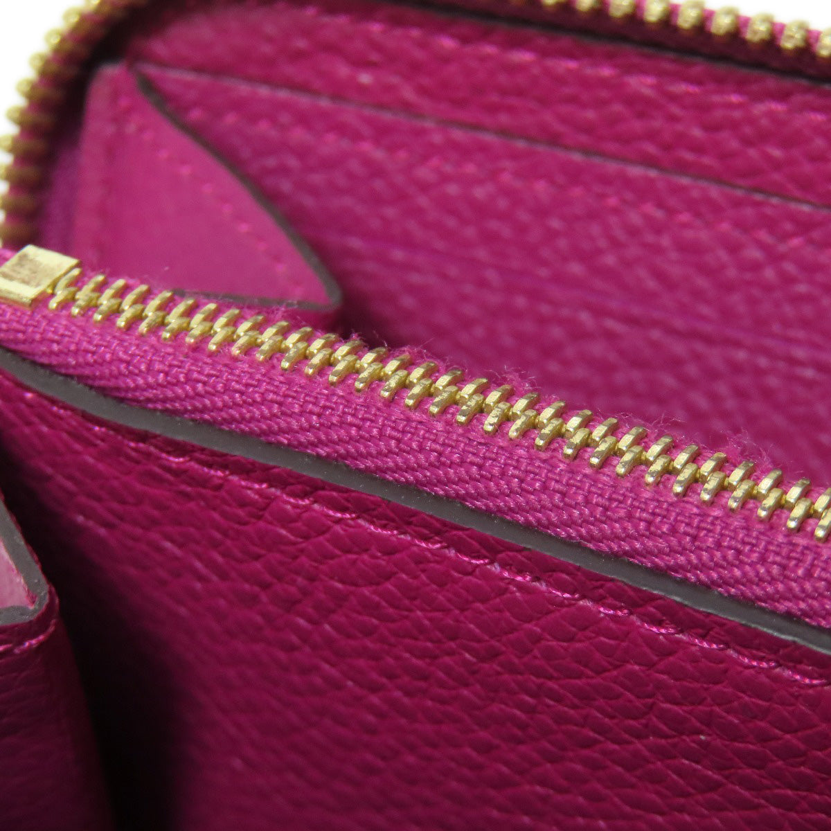 LOUIS VUITTON Long Wallet Purse M61701 Ann Platt purple Portefeuille Clemence Women Used Authentic