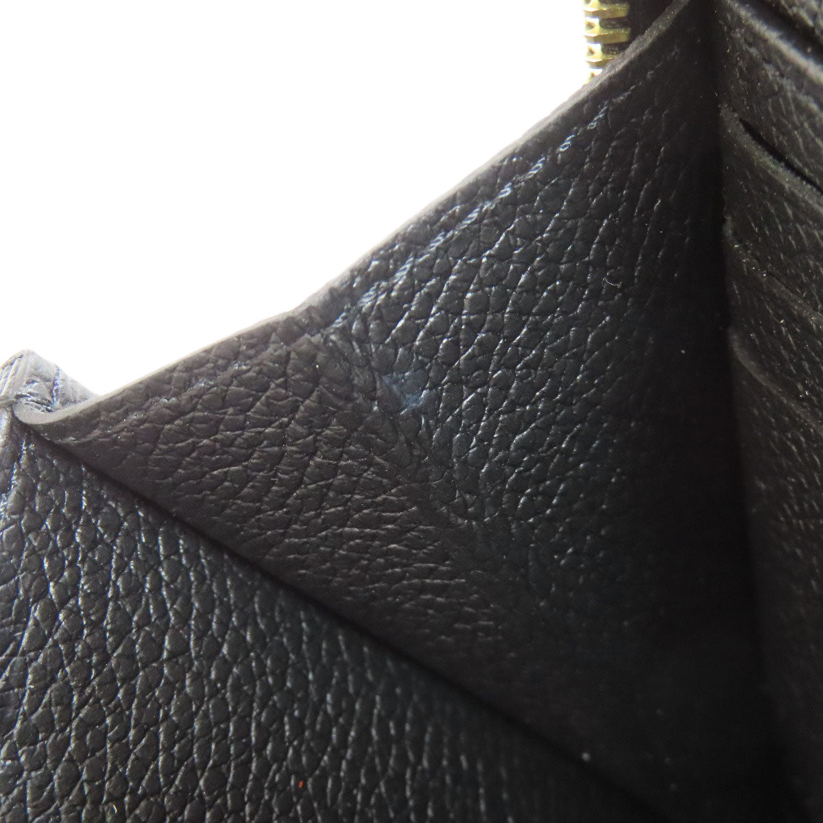 LOUIS VUITTON Long Wallet Purse M80481 Ann Platt black Zippy wallet bicolor Women(Unisex) Used Authentic