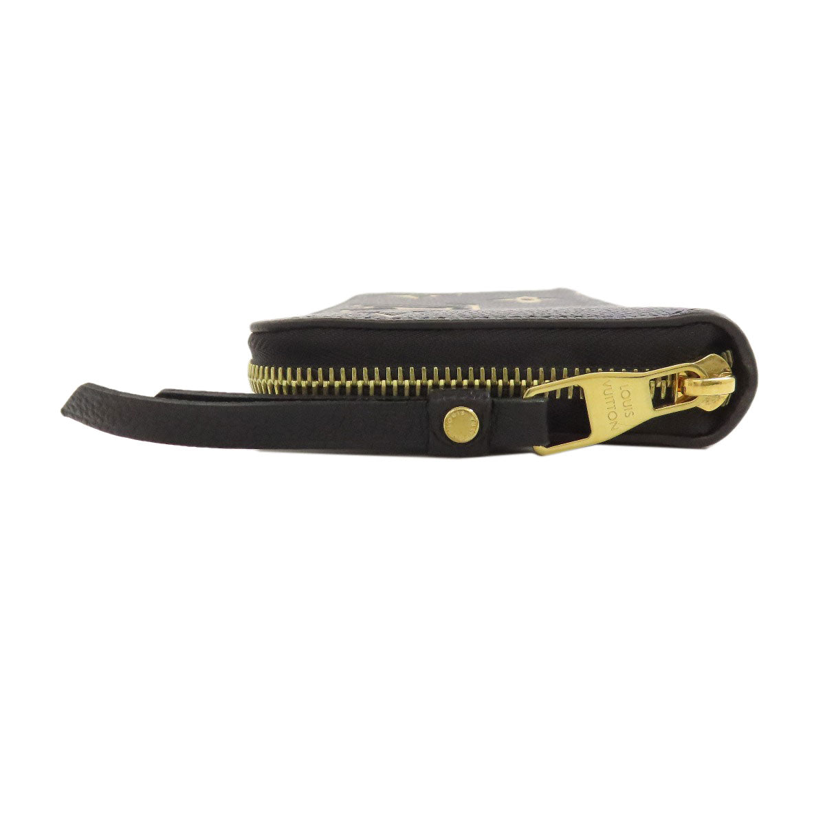 LOUIS VUITTON Long Wallet Purse M80481 Ann Platt black Zippy wallet bicolor Women(Unisex) Used Authentic
