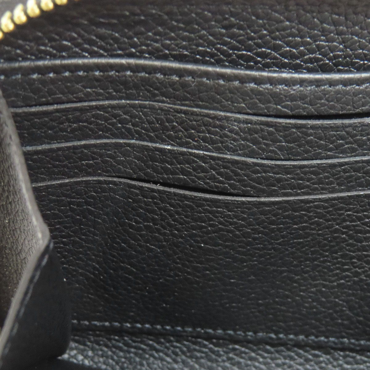 LOUIS VUITTON Long Wallet Purse M80481 Ann Platt black Zippy wallet bicolor Women(Unisex) Used Authentic