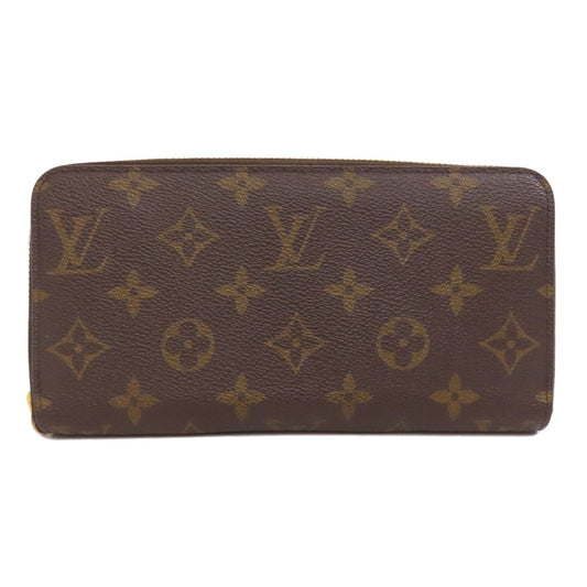 LOUIS VUITTON Long Wallet Purse M41895 Monogram canvas Brown Zippy wallet Women(Unisex) Used Authentic