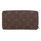 LOUIS VUITTON Long Wallet Purse M41895 Monogram canvas Brown Zippy wallet Women(Unisex) Used Authentic