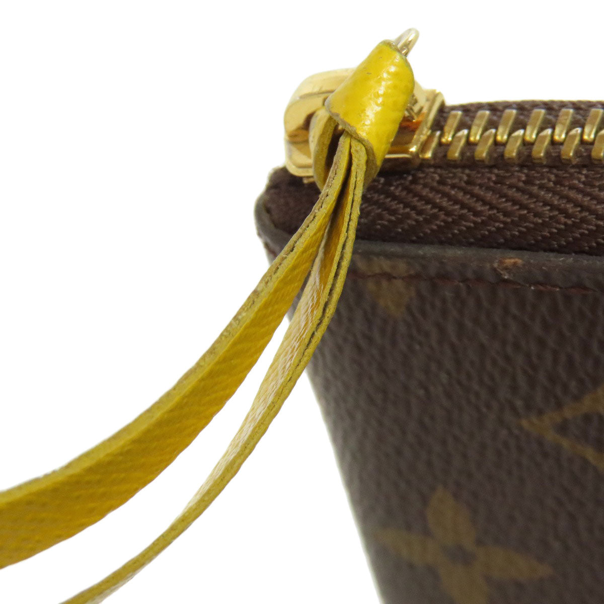 LOUIS VUITTON Long Wallet Purse M60744 Monogram canvas Brown Portefeuille Clemence mens(Unisex) Used Authentic