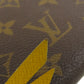 LOUIS VUITTON Long Wallet Purse M60744 Monogram canvas Brown Portefeuille Clemence mens(Unisex) Used Authentic