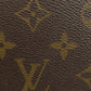 LOUIS VUITTON Long Wallet Purse M60744 Monogram canvas Brown Portefeuille Clemence mens(Unisex) Used Authentic