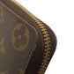 LOUIS VUITTON Long Wallet Purse M60744 Monogram canvas Brown Portefeuille Clemence mens(Unisex) Used Authentic