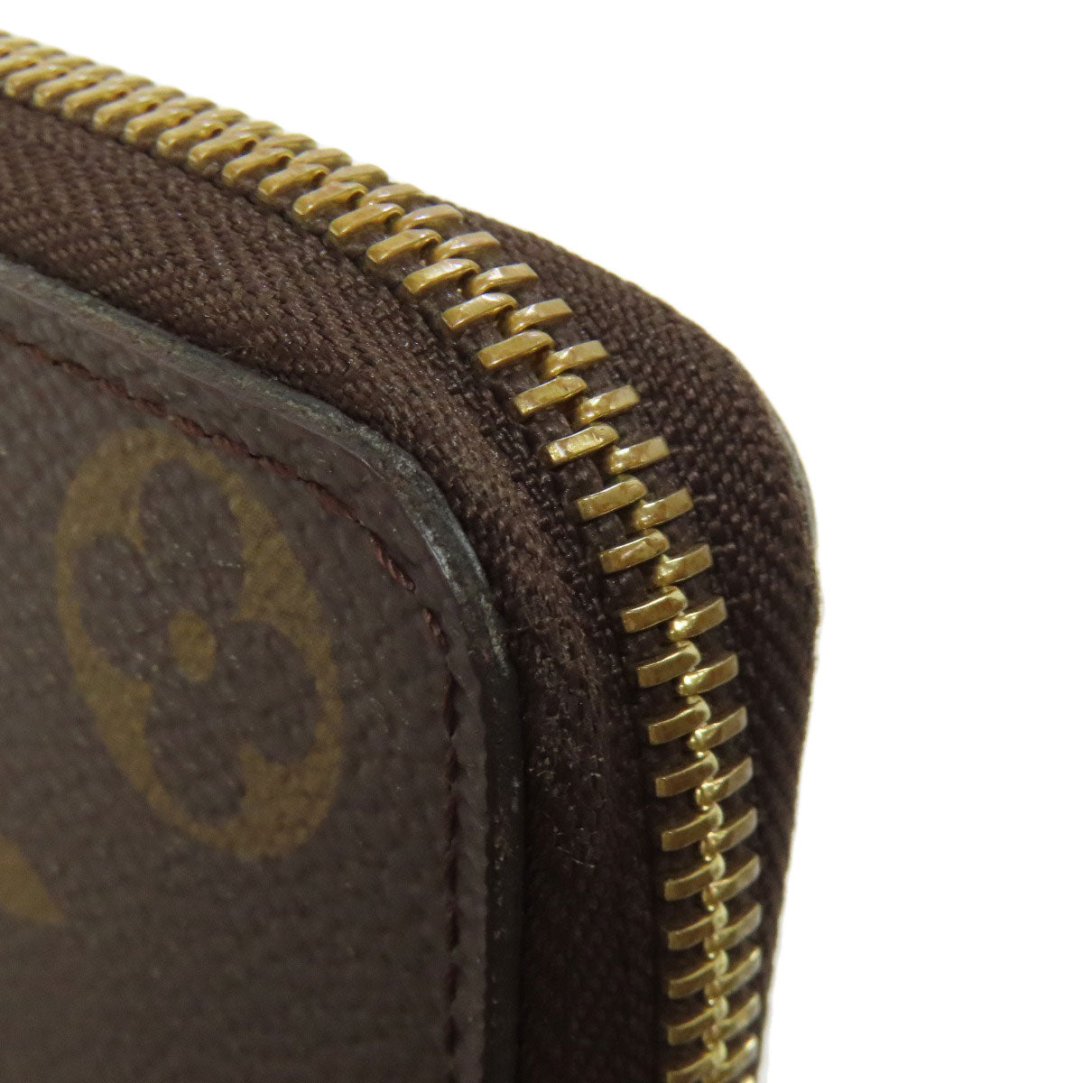 LOUIS VUITTON Long Wallet Purse M60744 Monogram canvas Brown Portefeuille Clemence mens(Unisex) Used Authentic