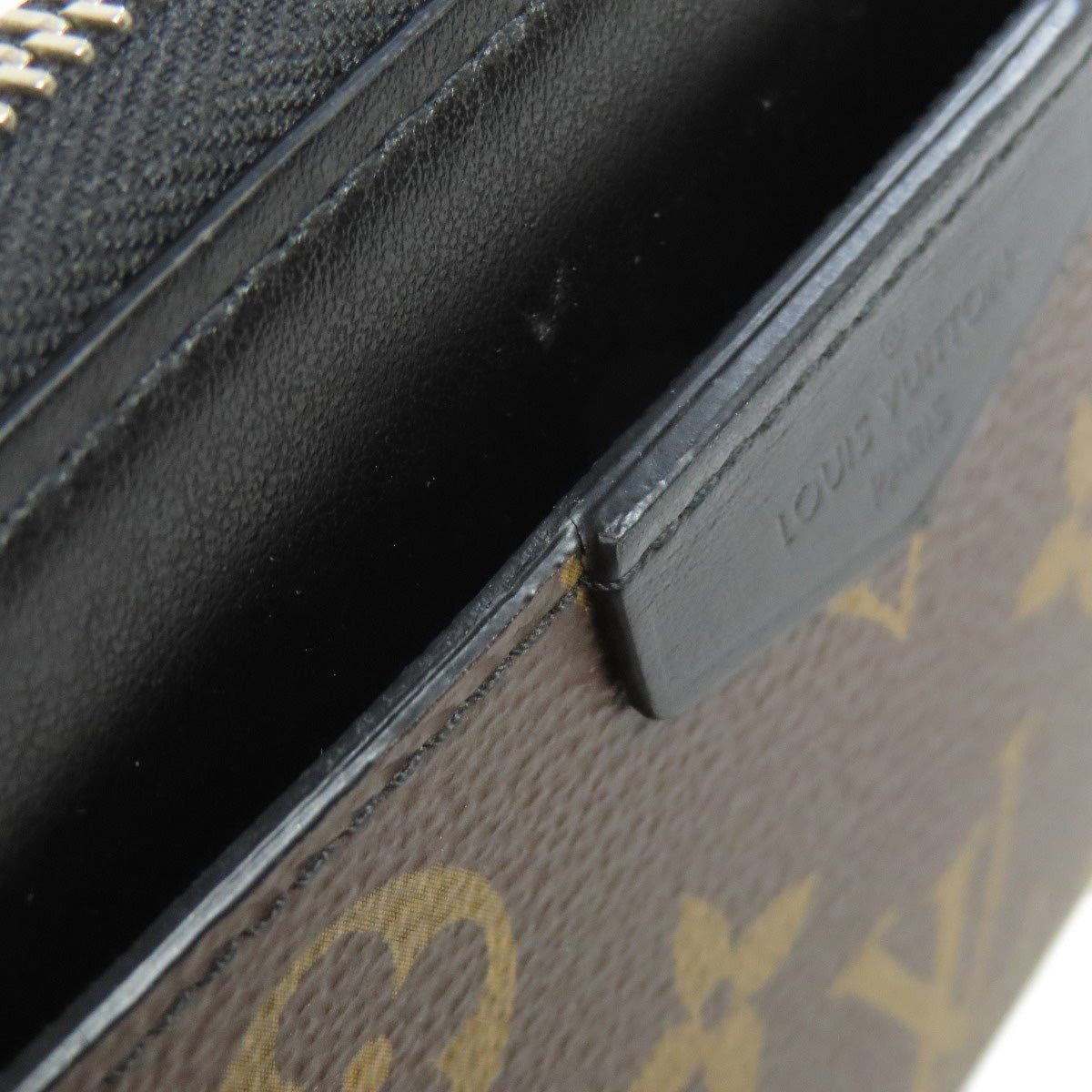LOUIS VUITTON Long Wallet Purse M69407 Monogram macacer Brown Zippy Dragonne Women(Unisex) Used Authentic