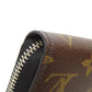 LOUIS VUITTON Long Wallet Purse M69407 Monogram macacer Brown Zippy Dragonne Women(Unisex) Used Authentic