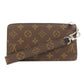 LOUIS VUITTON Long Wallet Purse M69407 Monogram macacer Brown Zippy Dragonne Women(Unisex) Used Authentic