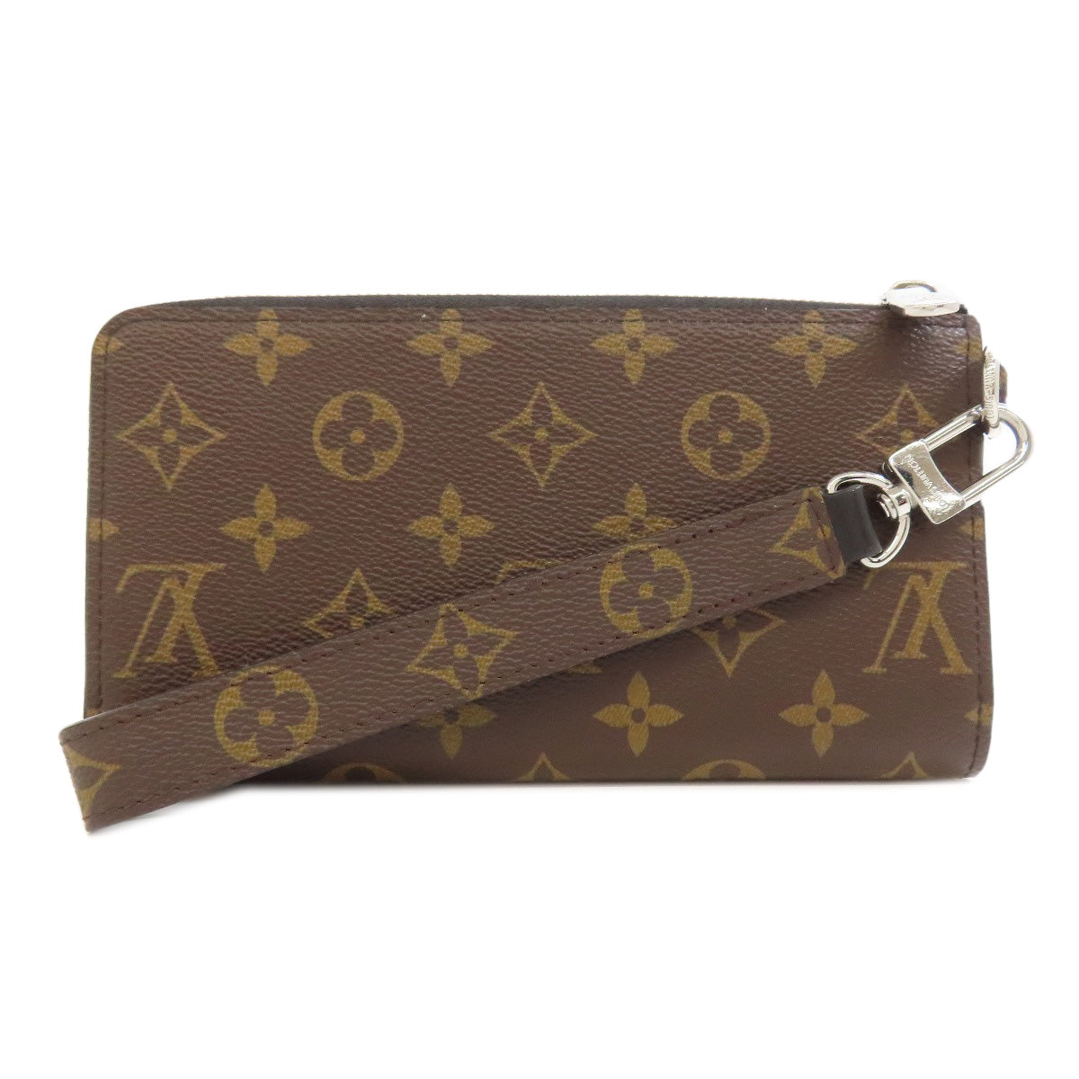 LOUIS VUITTON Long Wallet Purse M69407 Monogram macacer Brown Zippy Dragonne Women(Unisex) Used Authentic