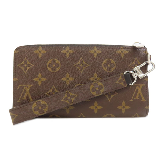 LOUIS VUITTON Long Wallet Purse M69407 Monogram macacer Brown Zippy Dragonne Women(Unisex) Used Authentic