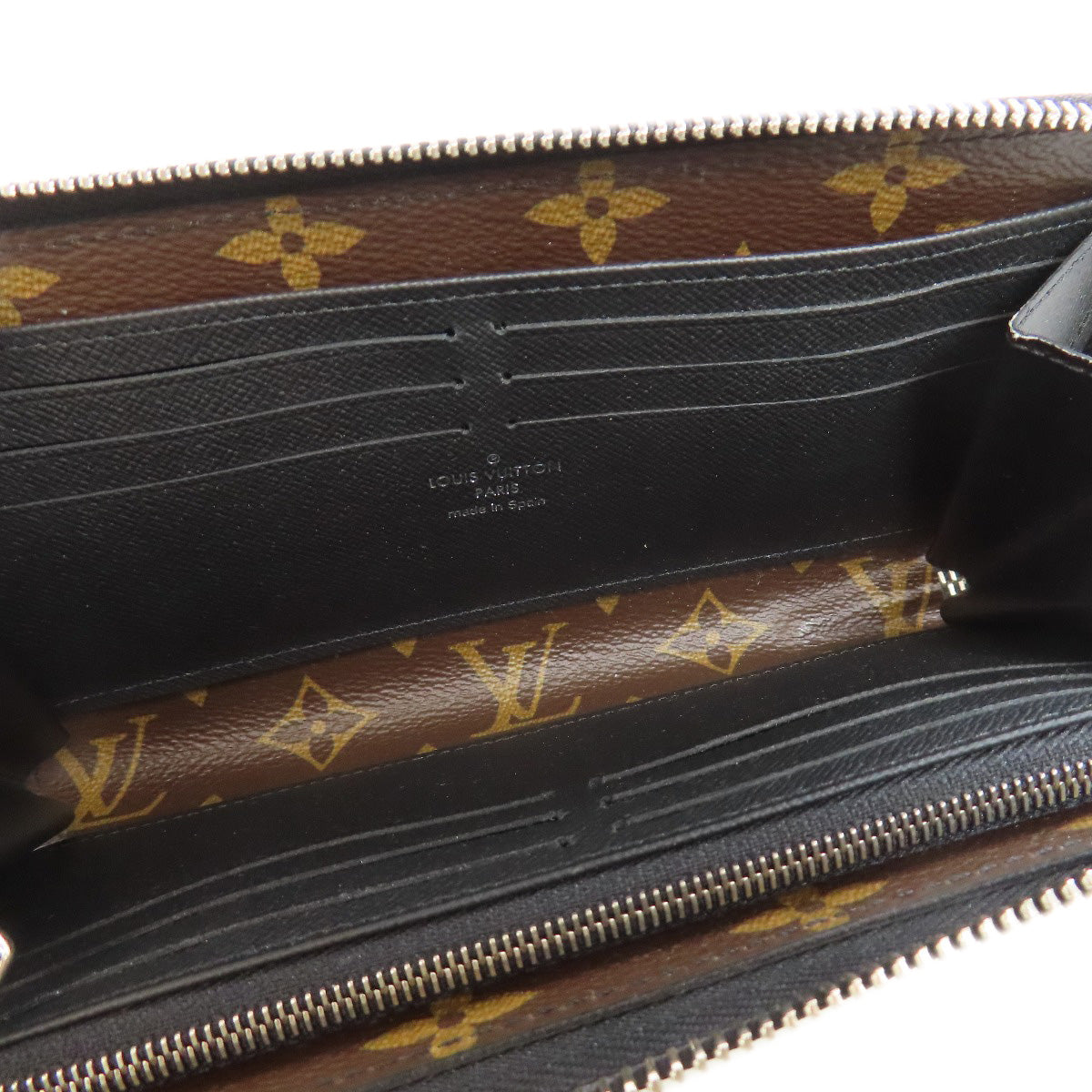 LOUIS VUITTON Long Wallet Purse M69407 Monogram macacer Brown Zippy Dragonne Women(Unisex) Used Authentic