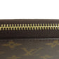 LOUIS VUITTON Long Wallet Purse M42616 Monogram canvas Brown Zippy wallet Women(Unisex) Used Authentic