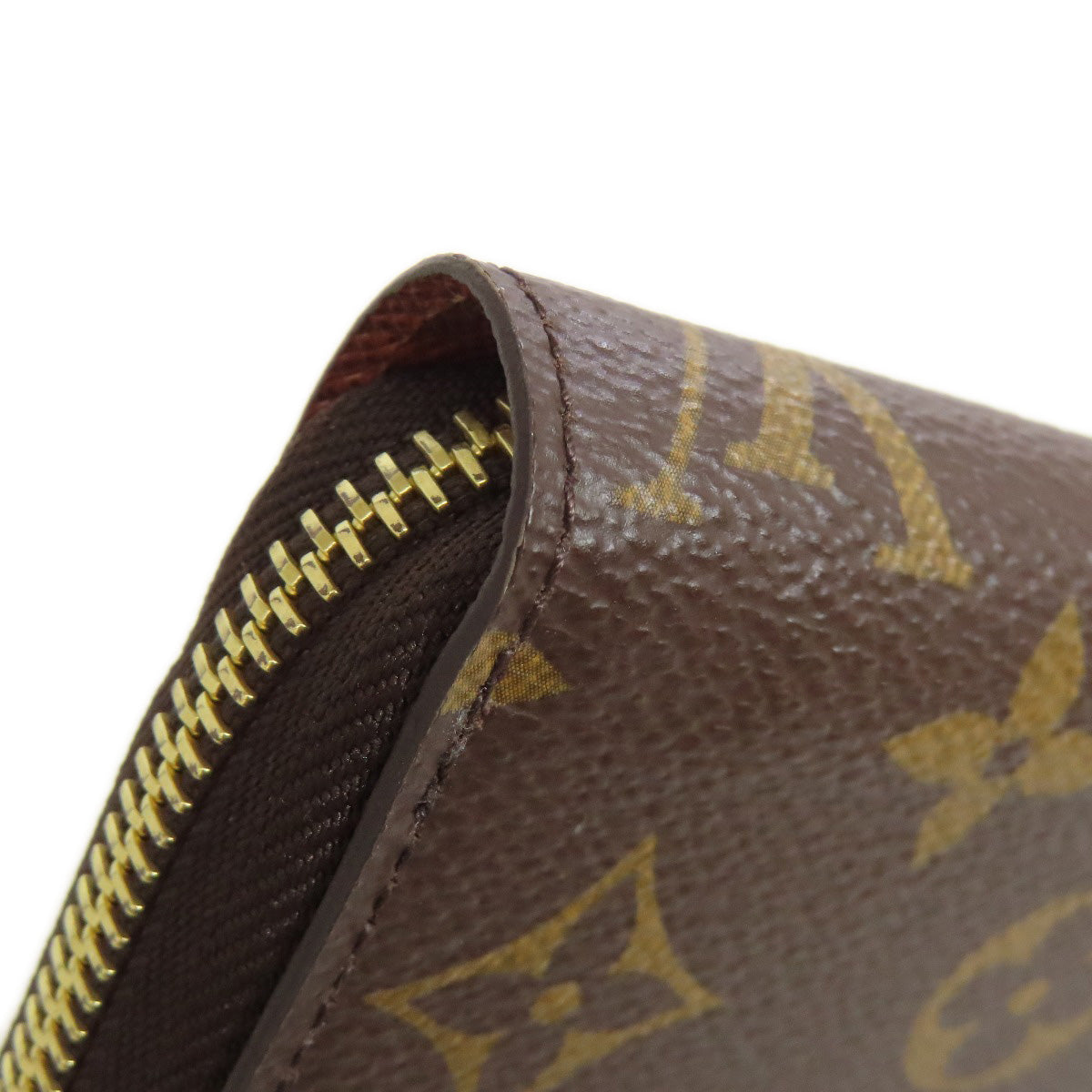 LOUIS VUITTON Long Wallet Purse M42616 Monogram canvas Brown Zippy wallet Women(Unisex) Used Authentic