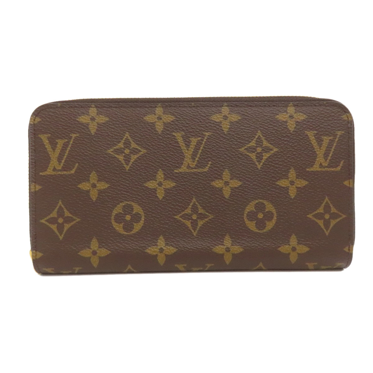 LOUIS VUITTON Long Wallet Purse M42616 Monogram canvas Brown Zippy wallet Women(Unisex) Used Authentic