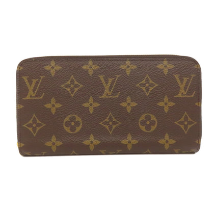 LOUIS VUITTON Long Wallet Purse M42616 Monogram canvas Brown Zippy wallet Women(Unisex) Used Authentic