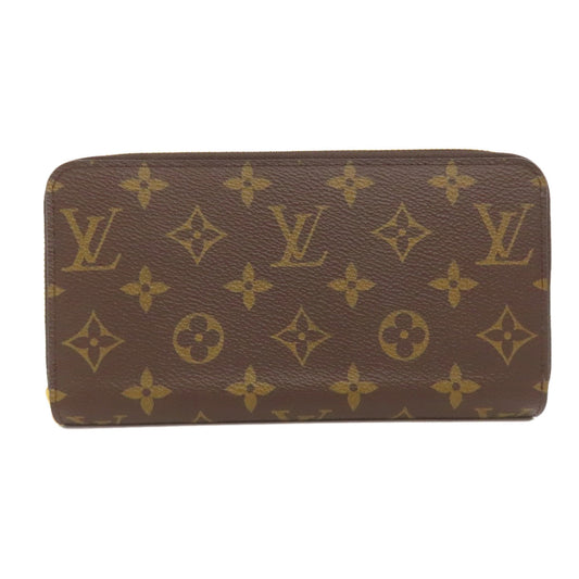 LOUIS VUITTON Long Wallet Purse M42616 Monogram canvas Brown Zippy wallet Women(Unisex) Used Authentic