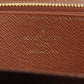 LOUIS VUITTON Long Wallet Purse M42616 Monogram canvas Brown Zippy wallet Women(Unisex) Used Authentic