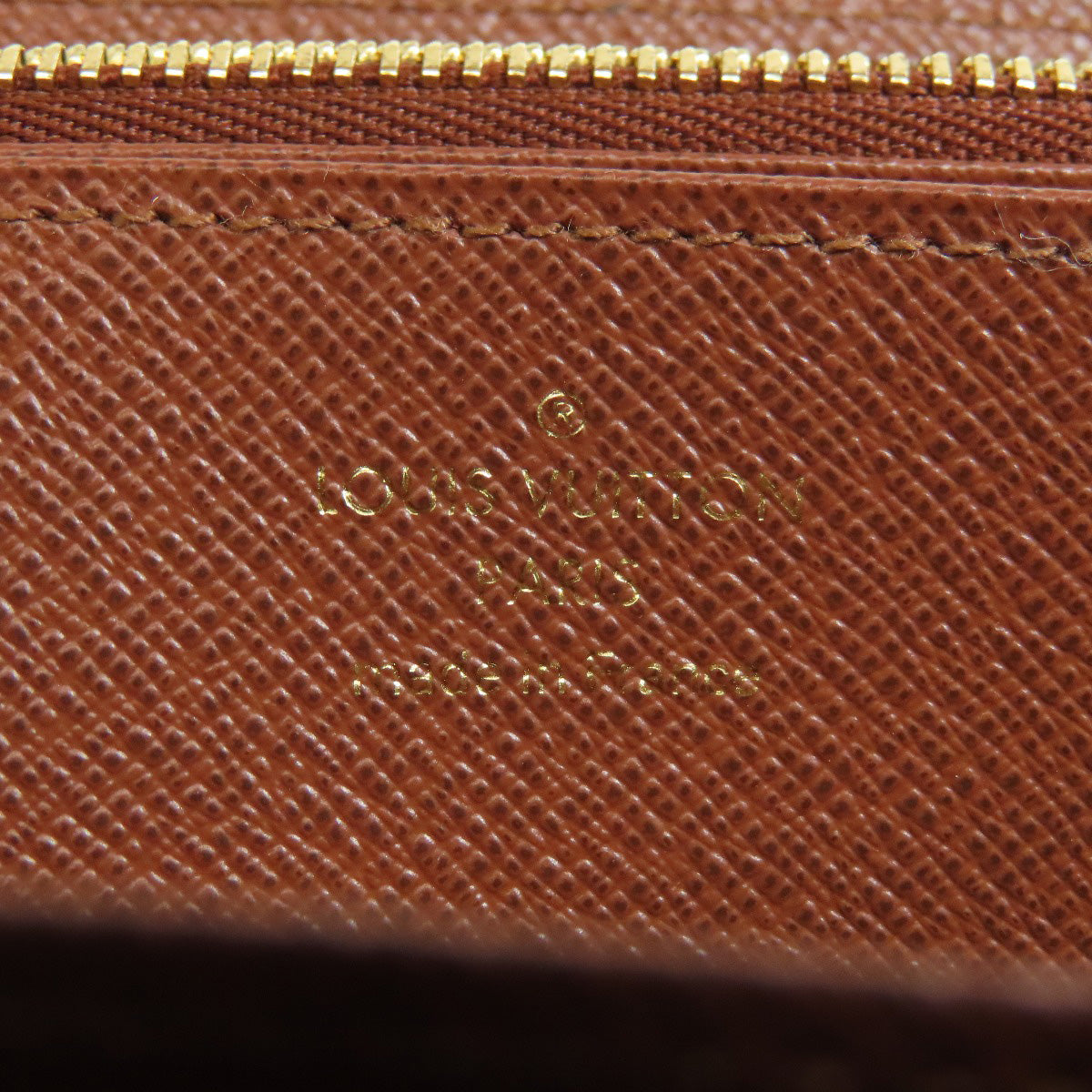 LOUIS VUITTON Long Wallet Purse M42616 Monogram canvas Brown Zippy wallet Women(Unisex) Used Authentic