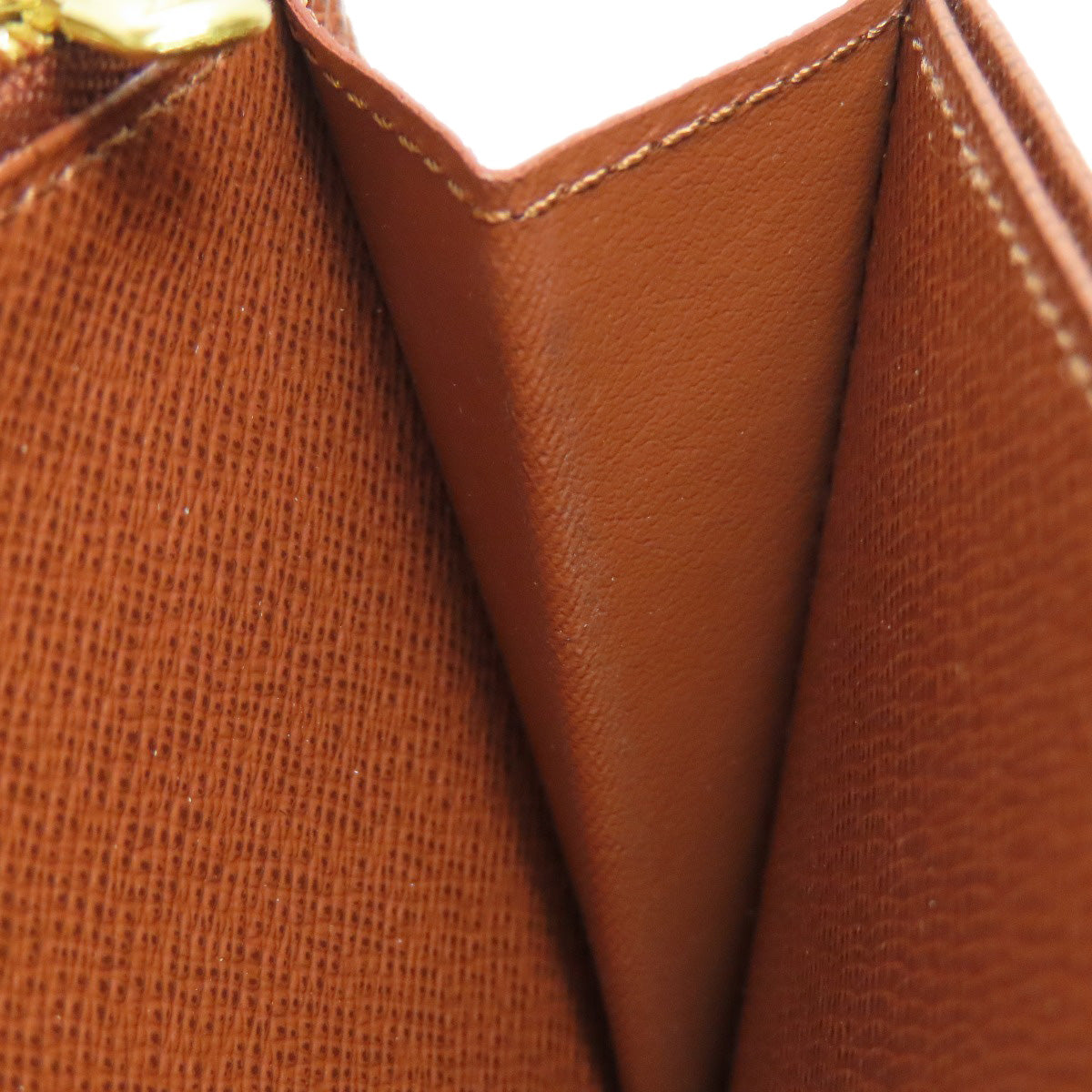 LOUIS VUITTON Long Wallet Purse M42616 Monogram canvas Brown Zippy wallet Women(Unisex) Used Authentic