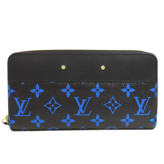 LOUIS VUITTON Long Wallet Purse M67235 Monogram canvas black Zippy wallet mens Used Authentic