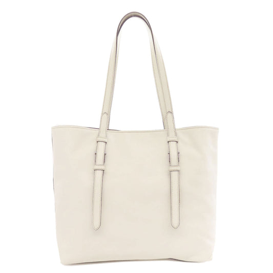 PRADA Tote Bag BR5134 Calfskin white logo Women Used Authentic